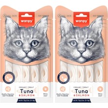 Wanpy Ton Balığı&somon 5X14 gr Likit Kedi Ödülü 2li Paket