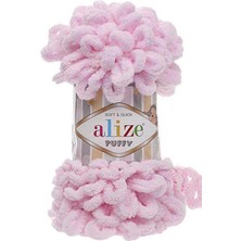 Alizepuffy(5 Adet) 31 Bebe Pembe Elörgü Ipliği