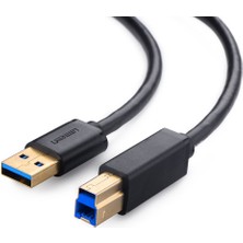 Ugreen 10372 2m USB A USB B Fişi Siyah - USB A USB B 3.0 (3.1 Gen 1), Siyah