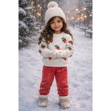 Liko Baby Penye Kız Bebek Takımı | Kiraz Desenli, Rahat Kalıp