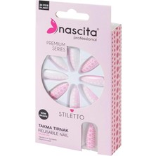 24'lü Stiletto Renkli Takma Tırnak - 186