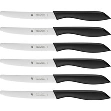 Tırtıklı Soyma Bıçak Seti Siyah 6 Parça