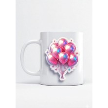 Sartre Art Sevgililer Günü Özel Tasarımlı Aşk Balonları Hediyelik Porselen Kupa Bardak