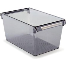 Primanova M-E27-30-25 Düzenleyici Raf, 310X180X150 Mm, Şeffaf Siyah