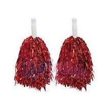 - Kırmızı Gösteri Ponponu 1 Çift