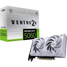 VGA Geforce Rtx 5060 8g Ventus 2x Oc Whıte RTX5060 8gb Gddr7 128B DX12 Pcıe 5.0 X16 (3xdp 1xhdmı)