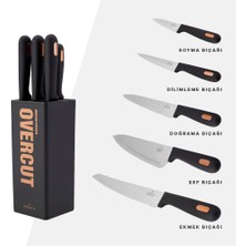 Overcut 6 Parça Bıçak Seti, Siyah