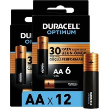 Optimum Aa Alkalin Pil, 1,5 V Lr6 MN1500, 12’li