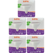 (5 Adet) Şavk 11W 6500K (Beyaz Işık) PAR30 E27 Duylu (Kalın Duy) LED Spot Ampul