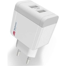 Mutlusan 2,4A 5V 2 USB Li Hızlı Şarj Edebilen Şarj Adaptörü