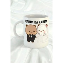 Sartre Art Sevgililer Günü Özel Temalı Karım Da Karım M Tasarımlı Hediyelik Porselen Kupa Bardak