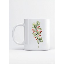 Sartre Art Sevgililier Günü Temalı Kokina Çiçeği Tasarımlı Porselen Kupa Bardak