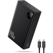 Adaman Overseas Edition 24.000 Mah Digital Display 140W Powerbank-Siyah