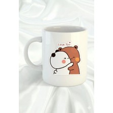 Sartre Art Sevgililer Günü Özel Temalı I Love You Tasarımlı Hediyelik Kupa Bardak