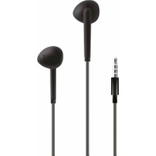 H35 Mikrofonlu Kulak Içi Kablolu Kulaklık 3.5mm Siyah