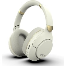 Inca IBK-503B Kablosuz 5.3 Bluetooth Hafıza Kart Destekli Kulak Üstü Kulaklık Beyaz 12 Saat Pil Ömrü