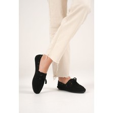 Mevese Bian Kadın Siyah Günlük Süet Ayakkabı