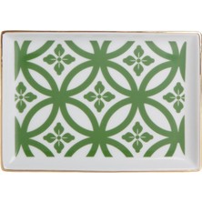 Morocco Desen1 Yeşil Kahvaltı Tabağı 18CM