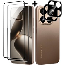 M.TK Moveteck Xiaomi Mi 15T Pro Uyumlu Kamera Koruma Lens Koruyucu Şeffaf Temperli Cam + Ekran Koruyucu Cam Set