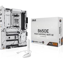 Asus B650E Max Gaming Wifi W Anakart Soket Amd Am5 (Ryzen 9000, Ddr5 Bellek, Pcıe 5.0, 3x M.2, Wifi