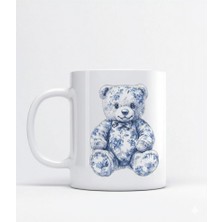 Sartre Art Blue Blanc Ayıcık Tasarımlı Hediyelik Porselen Kupa Bardak