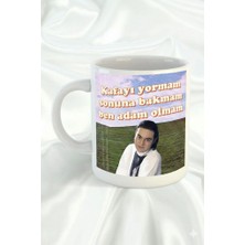 Sartre Art Serdar Ortaç Tasarımlı Eğlenceli Espirili Hediyelik Porselen Kupa Bardak