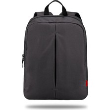 Classone PR-R174 Roma Serisi Su Geçirmez Kumaş 17" Notebook Laptop Sırt Çantası, Gri