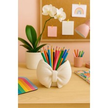Liza Home Decoration Fiyonk Desenli Dekoratif Kap – Fırçalık / Kalemlik