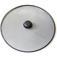 29 cm Yağ Sıçratmaz Tel Kapak – Üstten Tutmalı Metal Kızartma Kapağı, Tava Üstü Sıçrama Önleyici, Sı