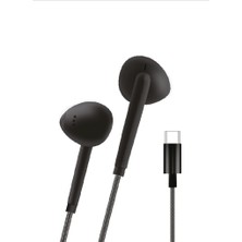 Linktech H36 Type-C Stereo Kulak Içi Kablolu Kulaklık Siyah