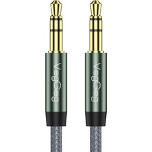 3.5mm Jack Trs Hi-Fi Örgülü Aux Ses Kablosu 5 Metre