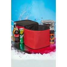 Minufco Isı Yalıtımlı Sıcak Tutucu Kamp Piknik Beslenme Sefer Tası Çantası Kırmızı EX08-K