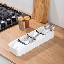 Eynel Dolap Içi Tencere Tava Kapağı Tabak Düzenleyici Sepet Tabaklık Bulaşıklık Mutfak (Gri)