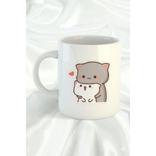 Sartre Art Sevgilier Günü Temalı Sevgili Aşıklar Tasarımlı Hediyelik Porselen Kupa Bardak