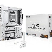 Asus X870 Gamıng Wıfı7 W Amd X870 Am5 Ddr5 8000 HDMI 2xusb4 3x M2 Usb3.2 Wifi 7 + Bt Aura Rgb 5gbit