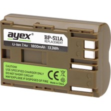 Ayex BP-511A Batarya, 50D 40D 30D 20D 10D 5d 1d Ile Uyumlu