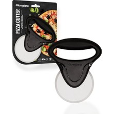 Microplane Pizza Tekerlek Rulosu Paslanmaz Çelik Siyah