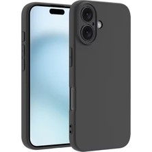 iPhone 16 ile Uyumlu Içi Kadife Kamera Korumalı Lansman Silikon Kılıf Ince Yapılı Tam Koruma Sağlaya