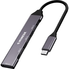 Usb-C Hub Laptop ve Macbook ile Uyumlu USB Çoklayıcı /3x USB 2.0 / 1x USB 3.0 / Çevirici Adaptör (4-