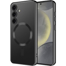 Spia Galaxy S24 Plus ile Uyumlu Kılıf Siyah Lime Kablosuz Şarj Özellikli ( Galaxy S24 Plus ile Uyuml