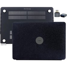 MacBook Pro 13 Inç Kılıf Simli Taşlı Sert Kapak M1 M2 A2338 A2251 A2289 A1708 A1706 A1989 A2159 ile