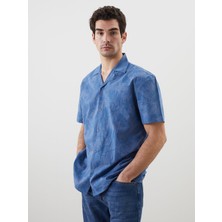 Lc Waikiki Yeni Sezon Regular Fit Kısa Kollu Desenli Erkek Gömlek