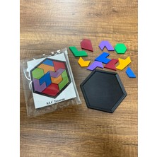 KLC Tasarım Renkli Zeka Puzzle – 10 Parça / 5 Renk (3d Baskı – Eğitici & Geliştirici Oyuncak)