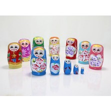 Katre46 5'li Ahşap Matruşka