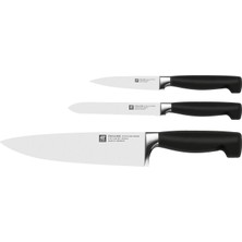 Zwilling Four Bıçak Set, Paslanmaz Çelik, Siyah