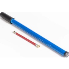 abnturk Top Pompası Bisiklet Pompası Taşınabilir Ince El Pompası 40 cm Metal Yeşil Pompa Mavi Renk