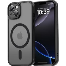 iPhone 13 ile Uyumlu Mattcover Serisi Arkası Mat Polikarbonat Kenarları Silikon ve Köşeleri Güçlendi