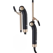 Yuı KB308 Seramik Plaka Afro Dalga 13MM Katlanabilir Saç Şekillendirici Maşa