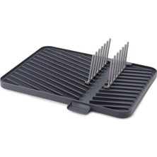 Ayarlanabilir ve Katlanabilir Plastik Tahliye Süzgeci, Damlama Tepsili Süzgeç, Gri