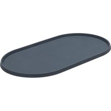 Dbl Mama Su Kabı Servisi, Silikon, Kaymaz, Antrasit, 45X25X1,5CM